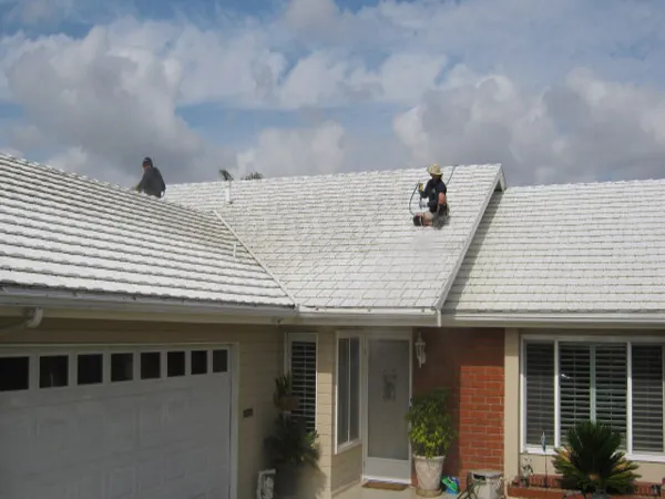 Careful residential roof cleaning