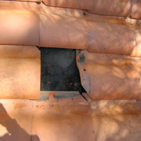 Roof Repair Before